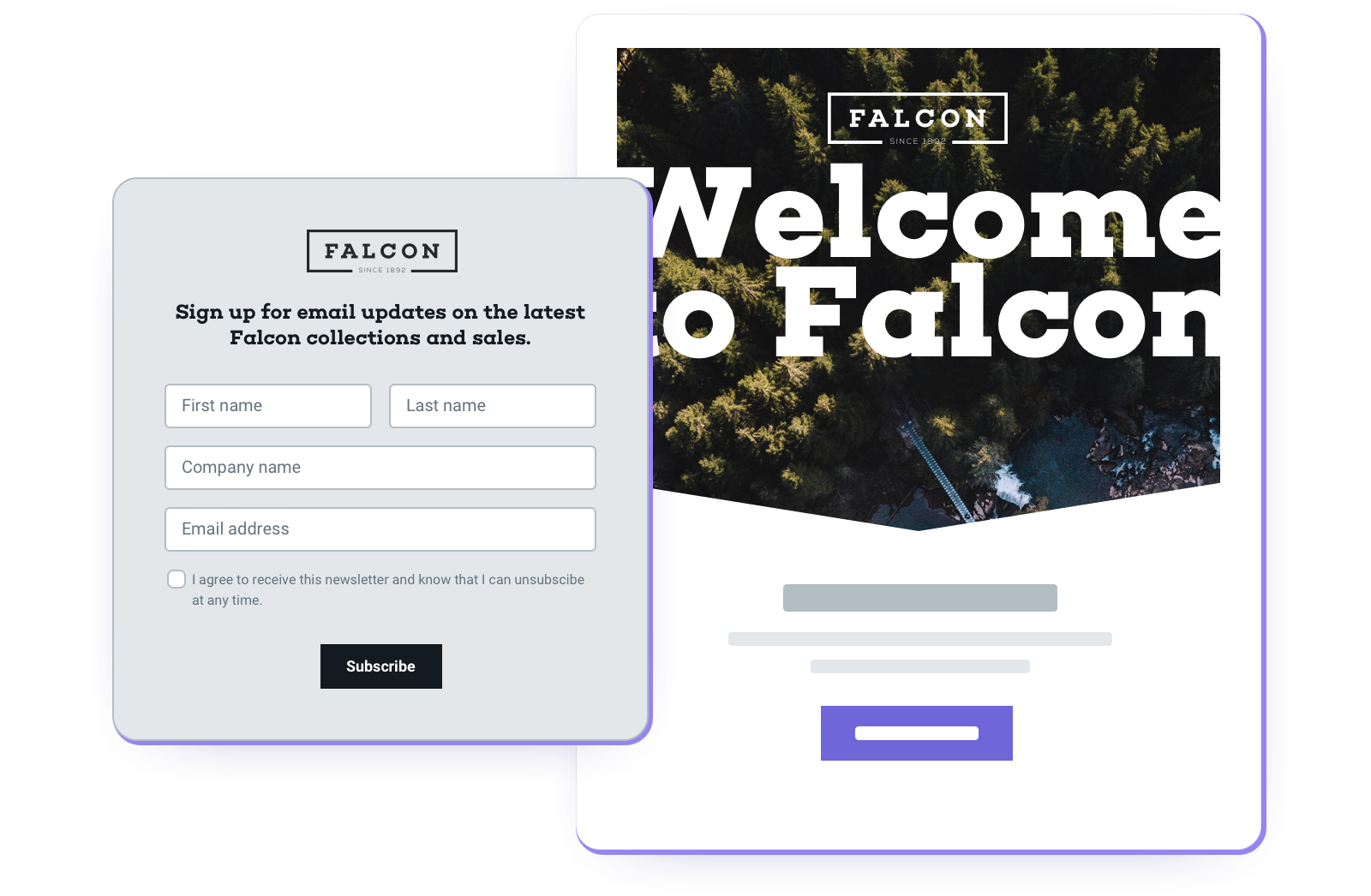 Mailjet subscription widget