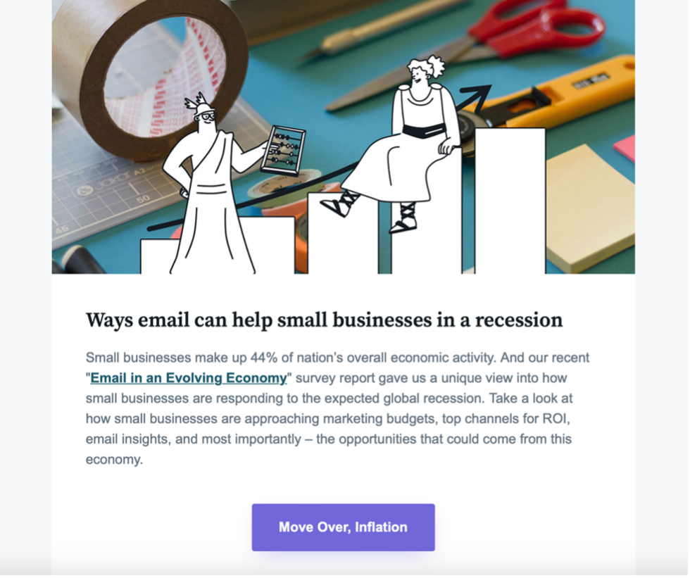 Mailjet’s newsletter section