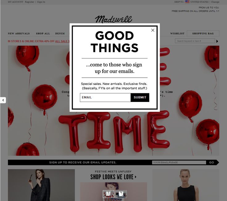 Newsletter-Pop-Up