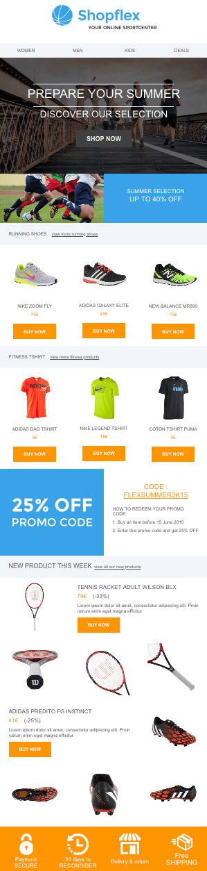Newsletter-Vorlage-Shopflex