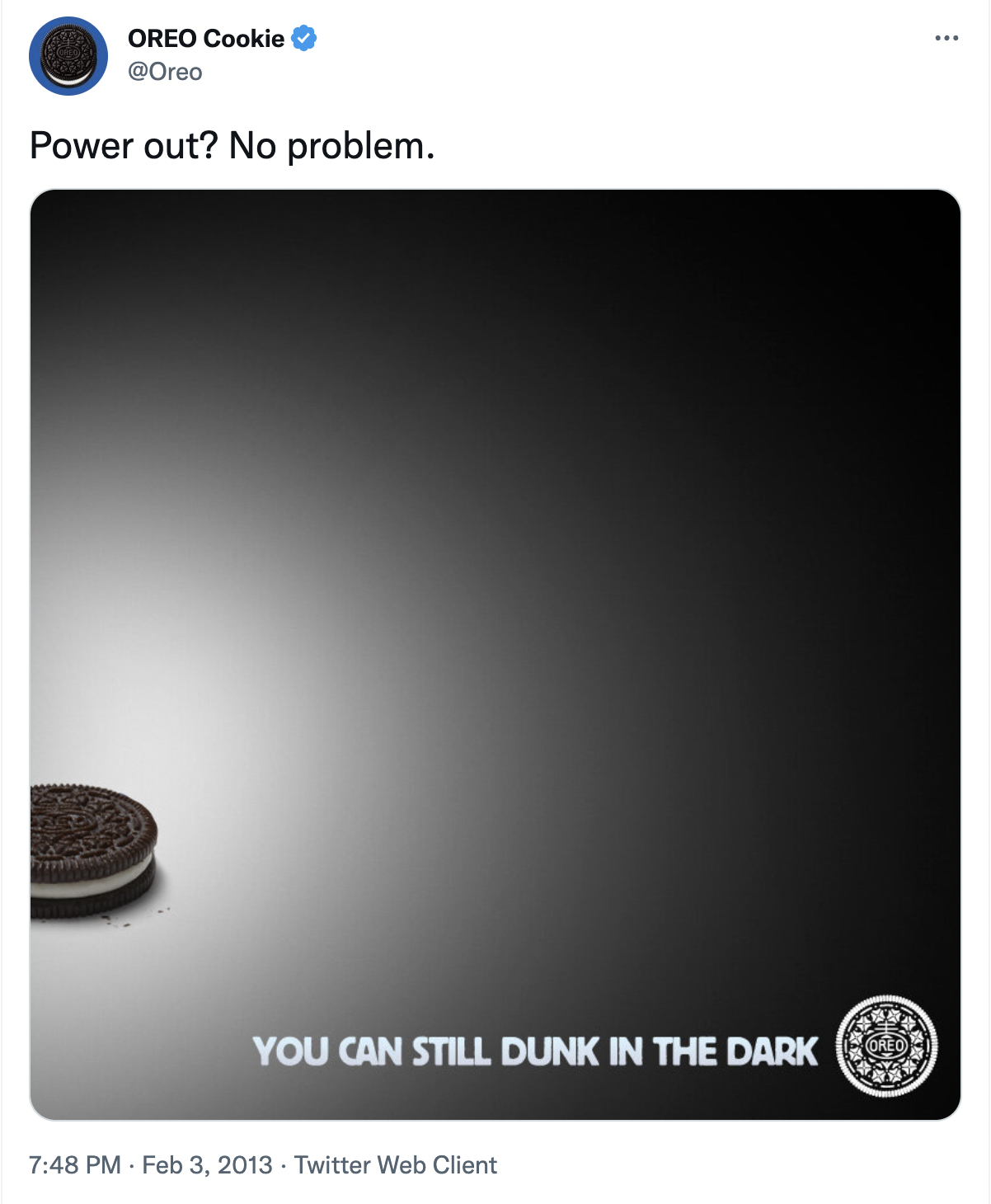 Oreo tweet