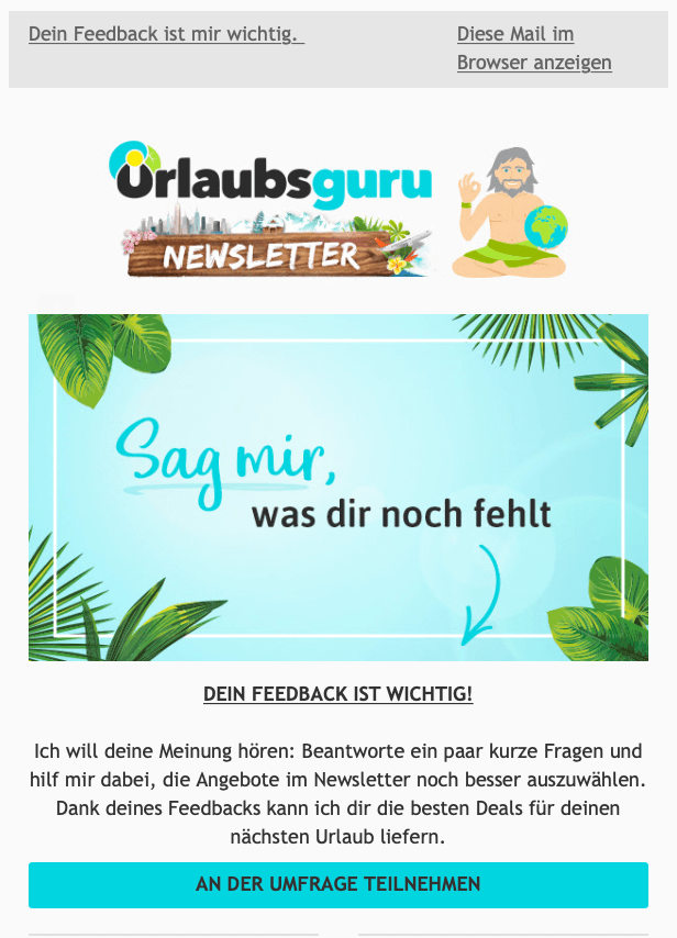 Beispiel einer Kundenbefragung 