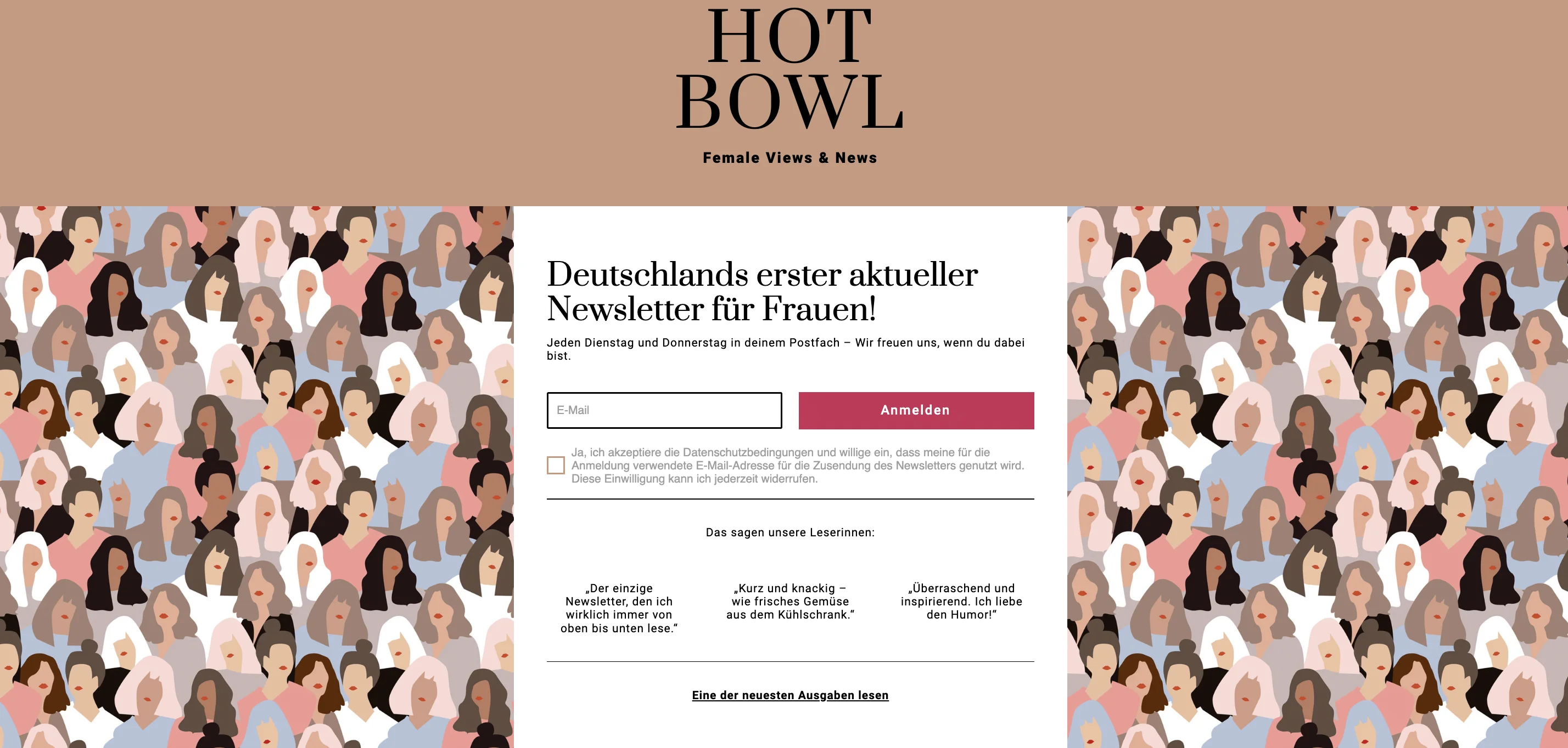 Der HOT BOWL-Newsletter hat diverse Bewertungen von anderen Leserinnen hinzugefügt