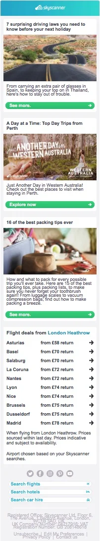 Skyscanner-newsletter