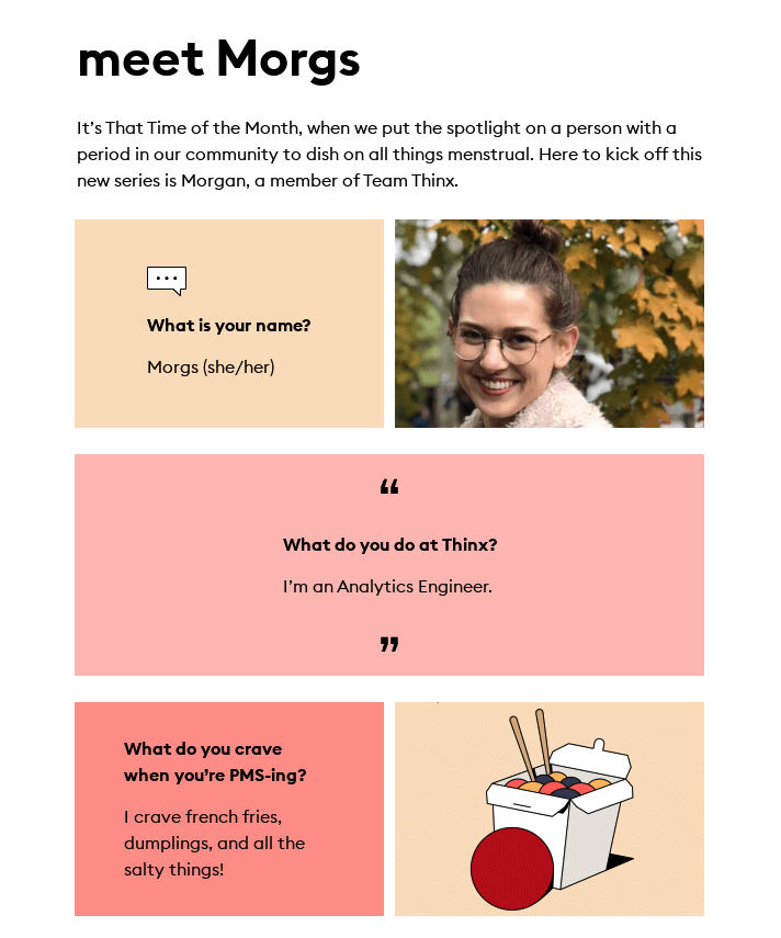 Minimalist newsletter design