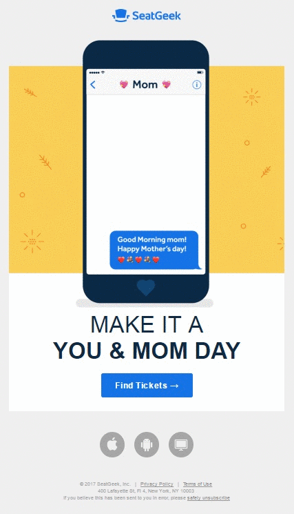 mothers-day-email-marketing-ideas-tickets