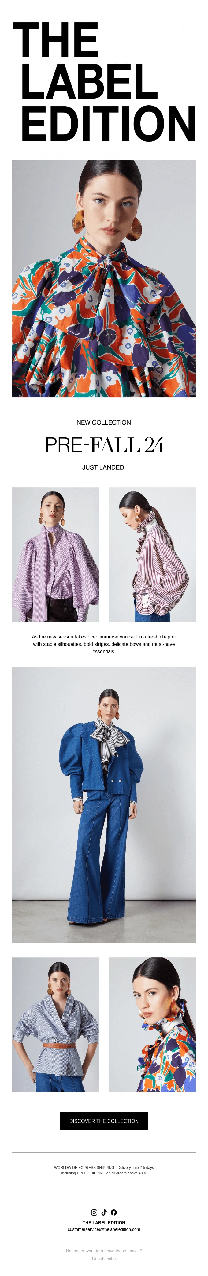 Another example of a new email design trend that focuses on large, bold texts and images