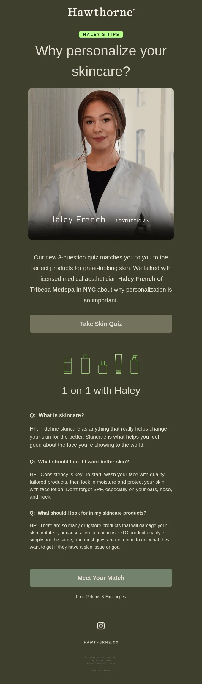 A newsletter introduction example that starts off with a question