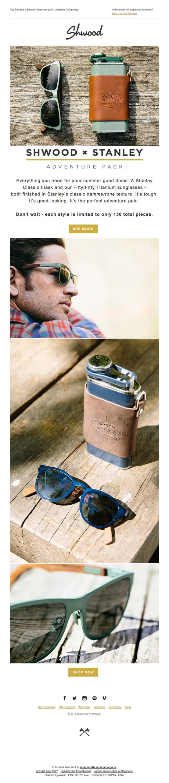 An example of the effectiveness of strking imagery used in an email from Shwood and Stanley