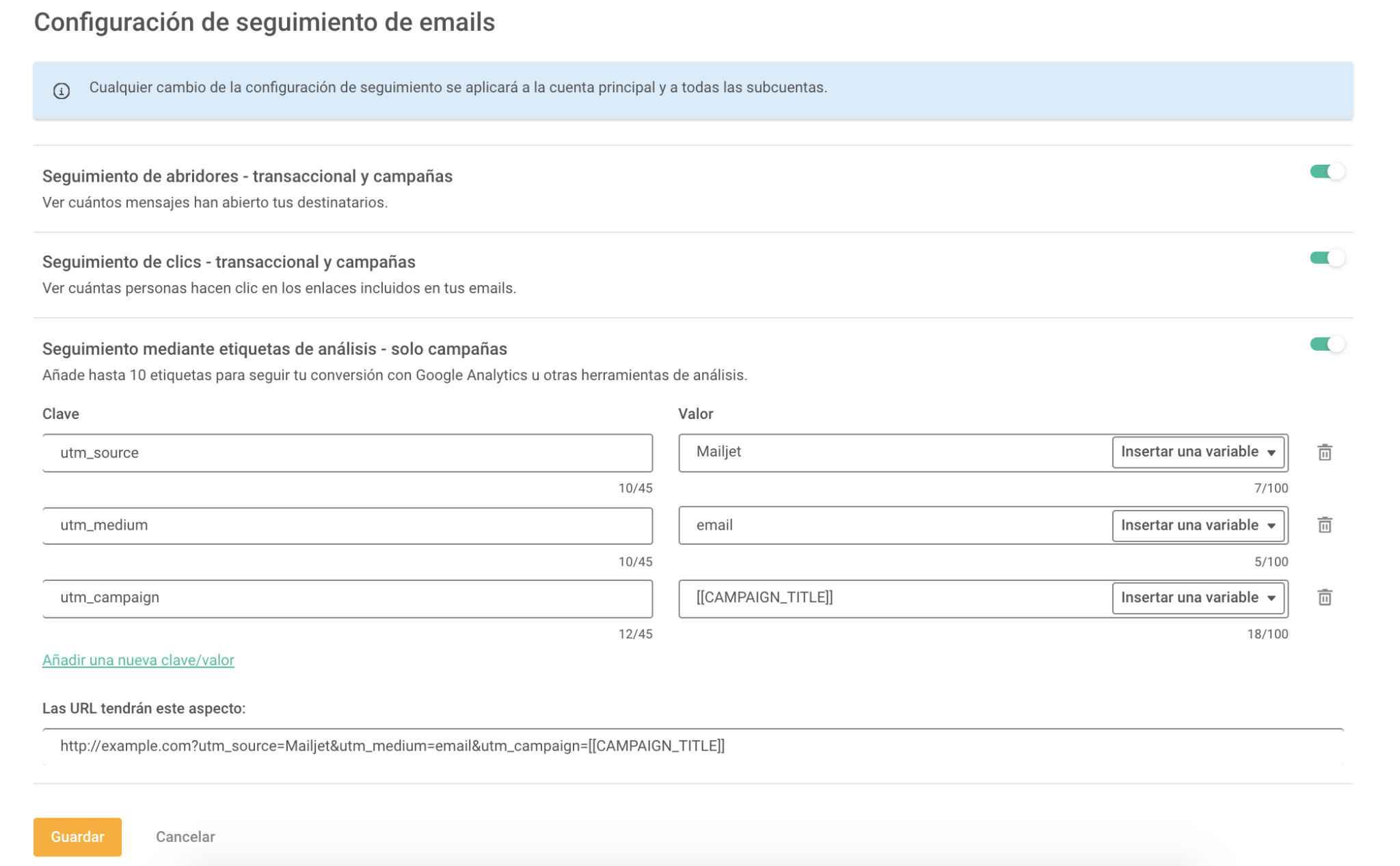 etiquetas utm paso 2