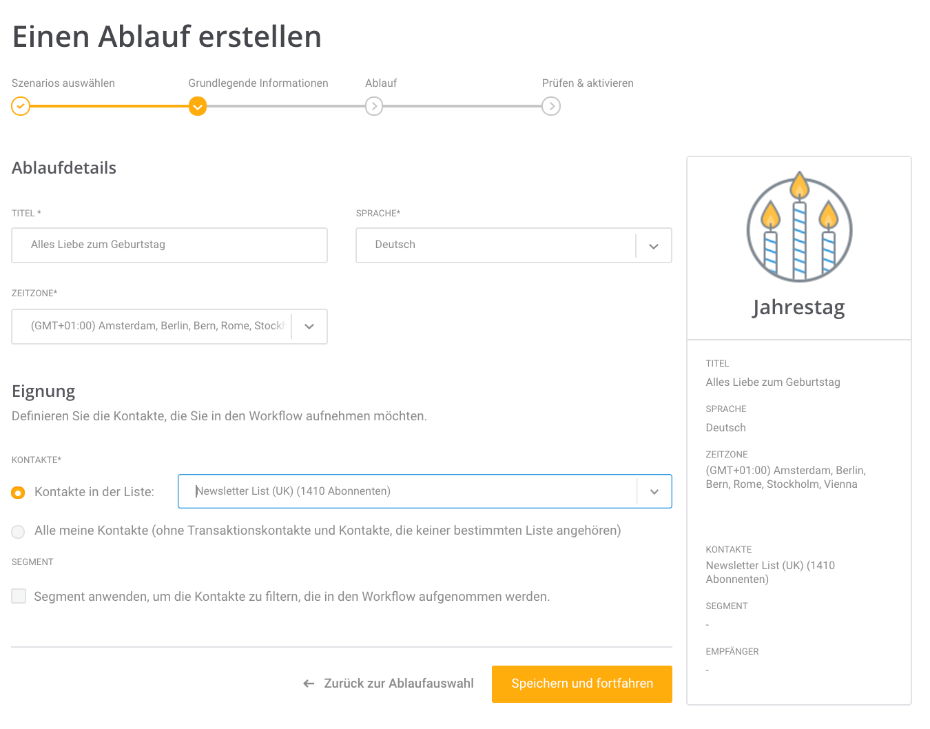 Einen ablauf estrellen