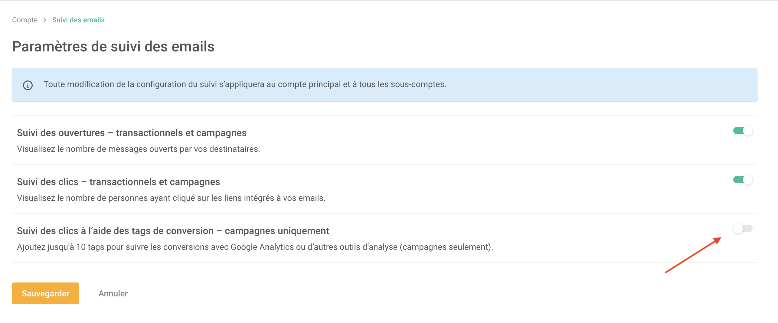 UTM-tag-activation