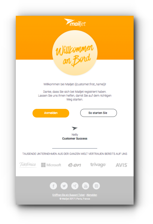 Willkommens-E-Mail