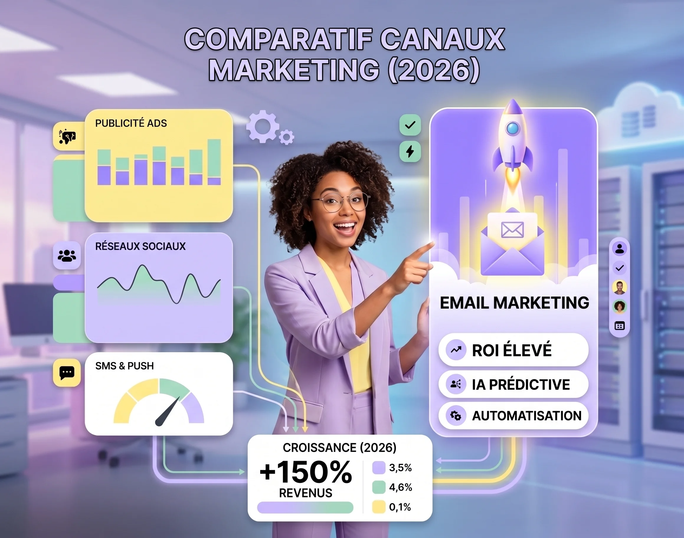 Image pour Efficacité de l’email marketing face aux autres canaux en 2026